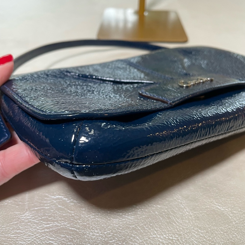 ‼️SPRING SALE Coach Midnight Blue Leather Wristlet 🌙 - Picture 13 of 17